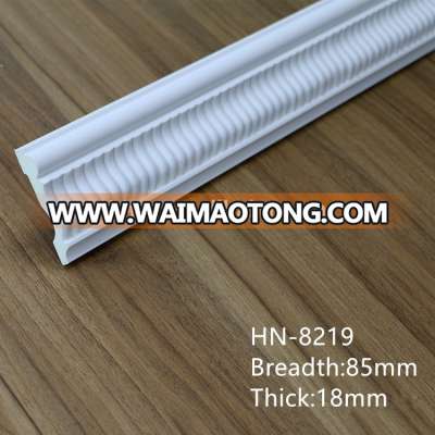 artificial European PU Mold decorative flat moulding Construction material for bedroom decor