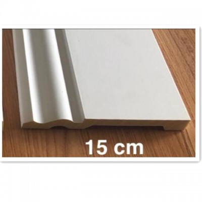 Home Decorative Moulding White Polyurethane Skirting Board